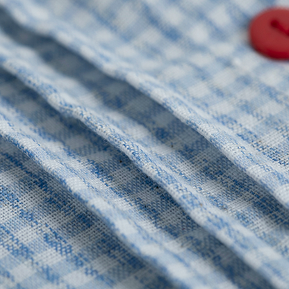 【2color】ギンガムチェックシャツワンピース　Z00584