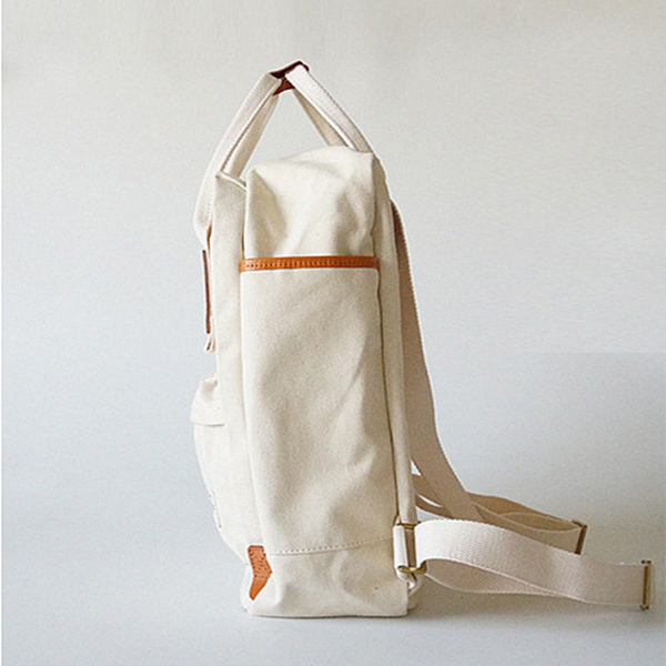 【2color】バイカラーレザーキャンバスバック　Z00389