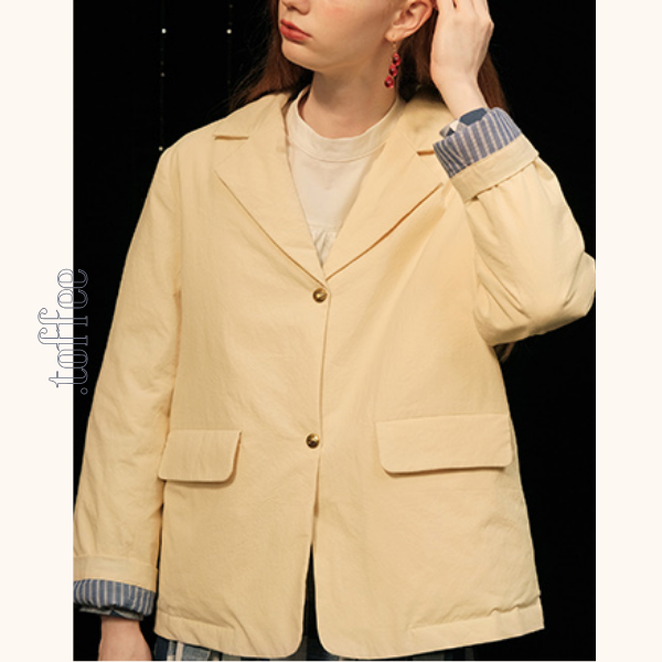 ストライプライニングテーラードジャケット　《Z00756》