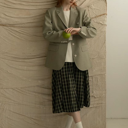 【2color】シングルブレストテーラードジャケット《Z00851》