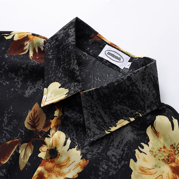 ボックスシルエット花柄シャツ《Z00919》