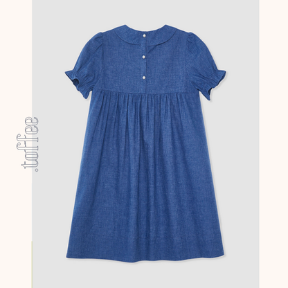 【2color】ドールカラーとプリーツの優美ワンピース《Z01049》