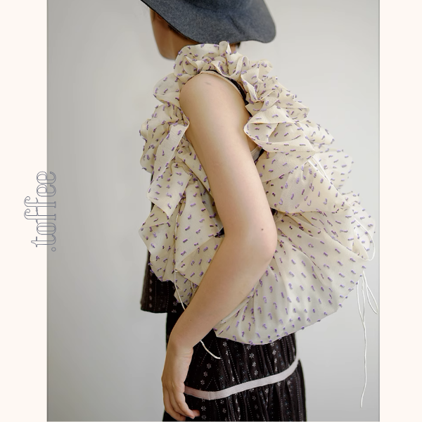 ドローストリング付きギャザーショルダーバッグ《Z00936》