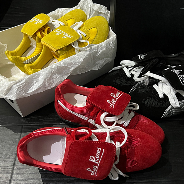 【3color】【2pattern】レースアッププラットフォームシューズ　Z00482