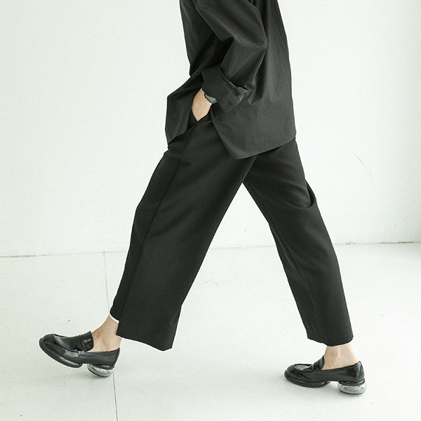 ホワイトステッチワイドパンツ pa0012