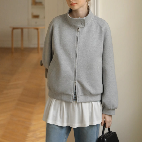 【2color】ラウンドネックペプラムロングトップ《Z00979》