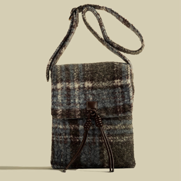 【3color】チェック柄ショルダーバッグ    Z00433