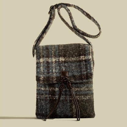 【3color】チェック柄ショルダーバッグ    Z00433