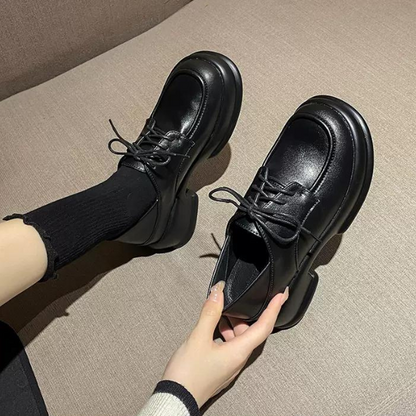 ミドルヒールレースアップシューズ w-055