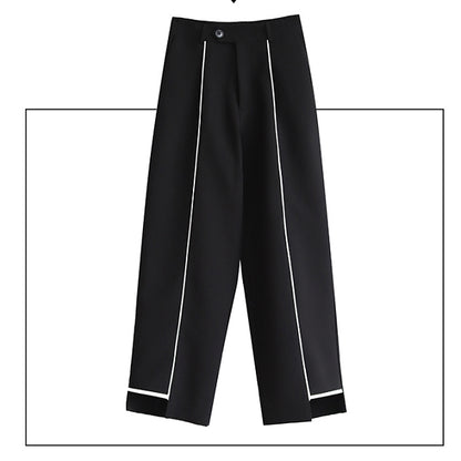 ホワイトステッチワイドパンツ pa0012