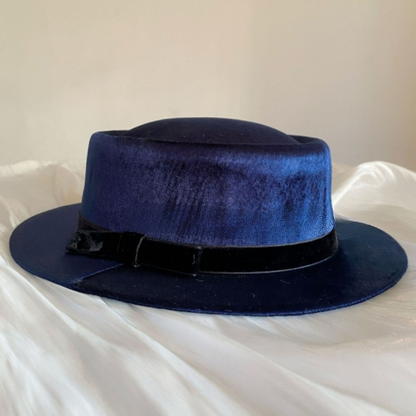 【6color】リボン付きフラットハット　Z00060