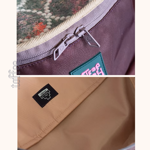 花柄幾何学模様パイピングバックパック《Z00956》