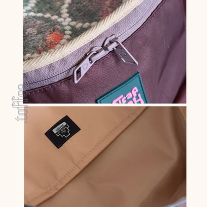 花柄幾何学模様パイピングバックパック《Z00956》