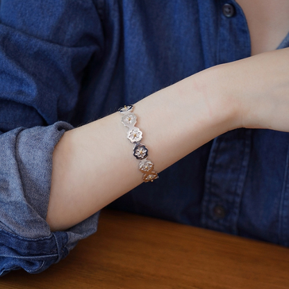 ミニフラワーデザインスリムバングル　AU-146