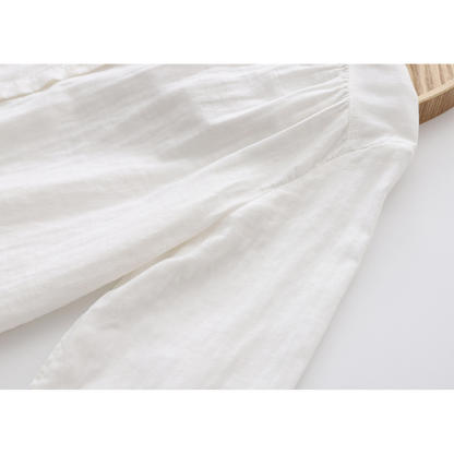 【４color】フォルムにこだわりシンプルコットンシャツ　AU-116