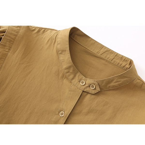 【２color】オーバーショルダーシャツ X-007