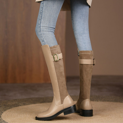 【3color】コンビネーションジョッキーブーツ X-374