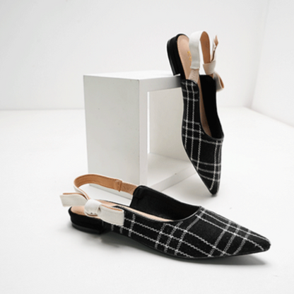 モノトーンバックストラップシューズ X-022