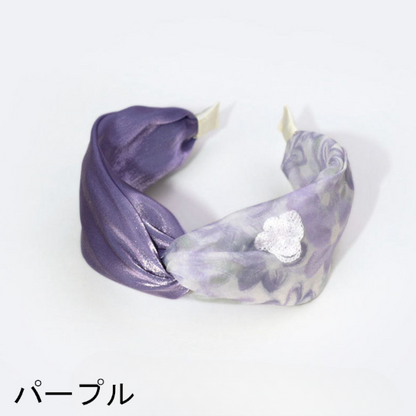 【5color】オーロラ＆花柄カチューシャ Z00323