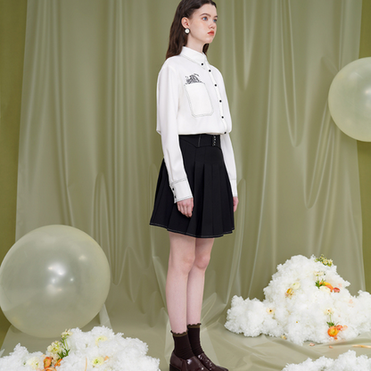 スワンエンブロイダリーシャツ W-171