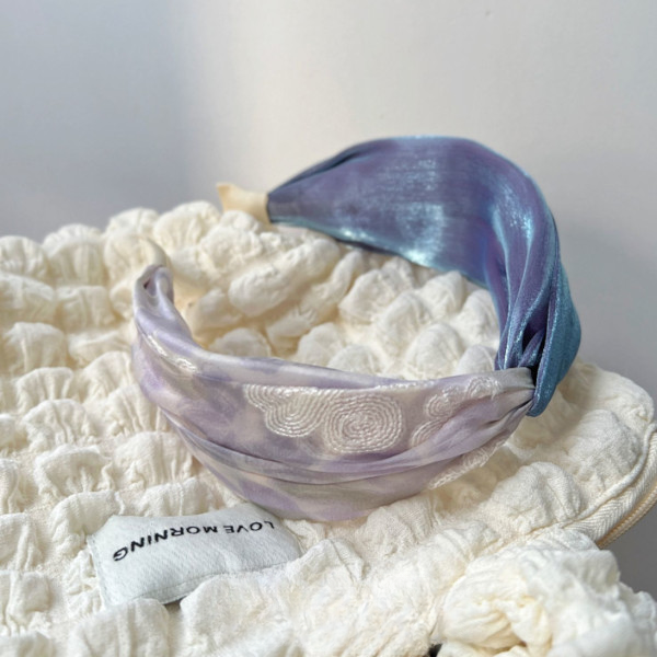 【5color】オーロラ＆花柄カチューシャ Z00323