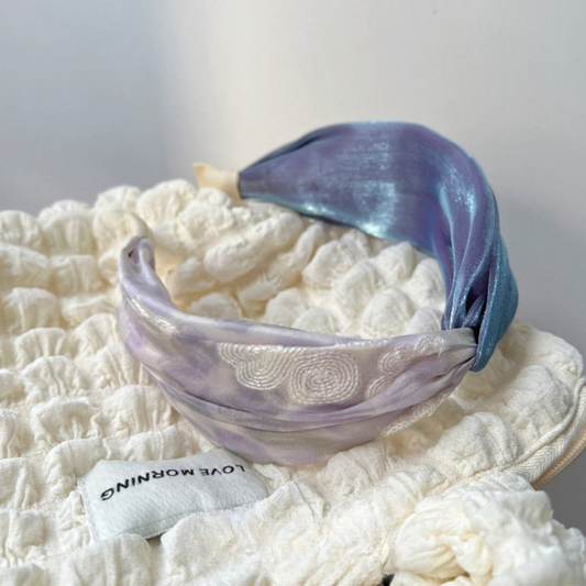 【5color】オーロラ＆花柄カチューシャ Z00323