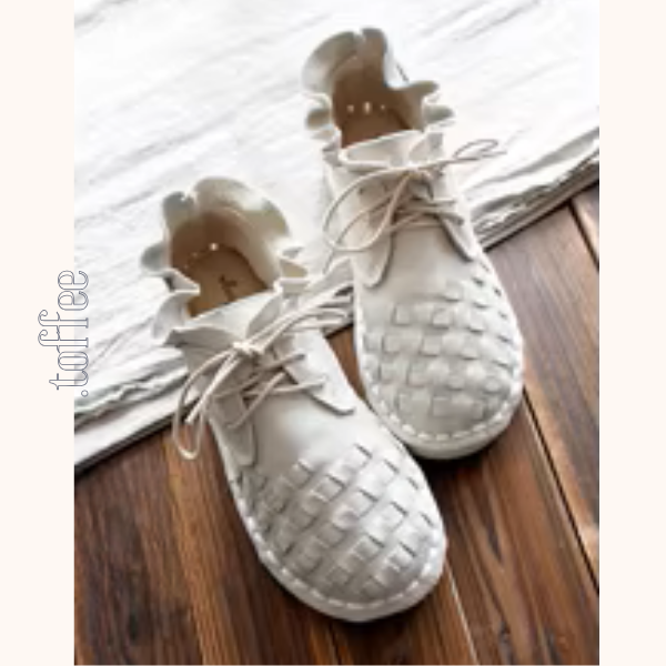 【4color】フリルカットのメッシュ編みシューズ《Z01362》