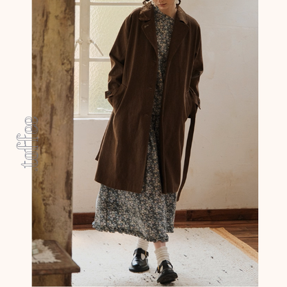 前合わせデザインのブラウンジャケット《Z01086》