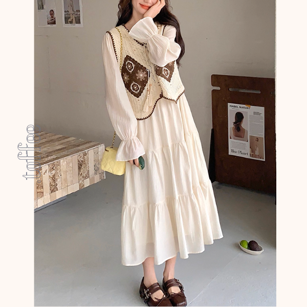 午後の陽だまりとレースの装いセットアップ《Z01150》