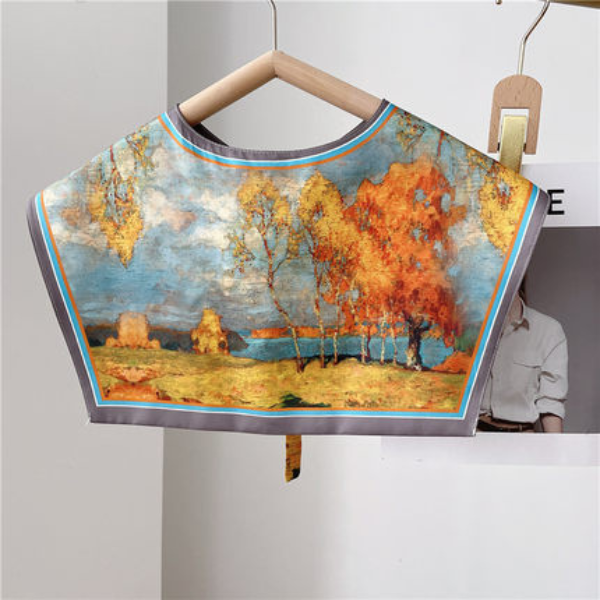 【８color】アーティスティックプリントレトロストール　AU-163