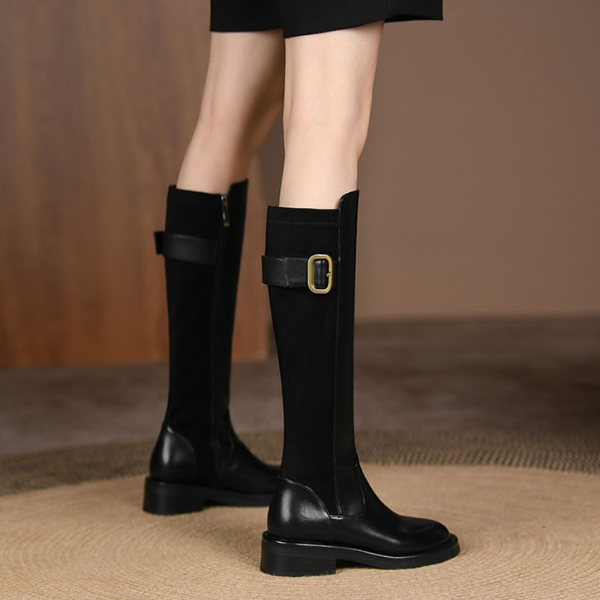 【3color】コンビネーションジョッキーブーツ X-374