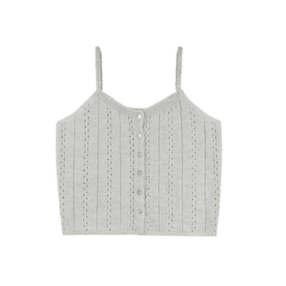 ツイストショルダーストラップメッシュキャミソール《Z00827》