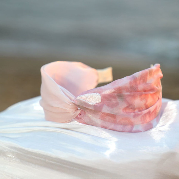 【5color】オーロラ＆花柄カチューシャ Z00323