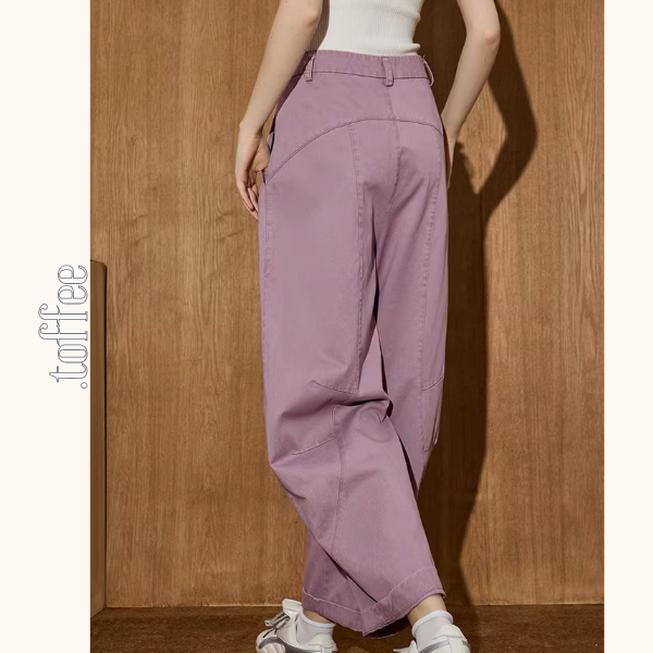 ハイウエストカジュアルワイドパンツ《Z01017》