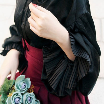 ビクトリア風のロマンティックブラウス　tp0030