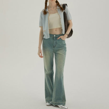 ショートニットメッシュカーディガン Z00386