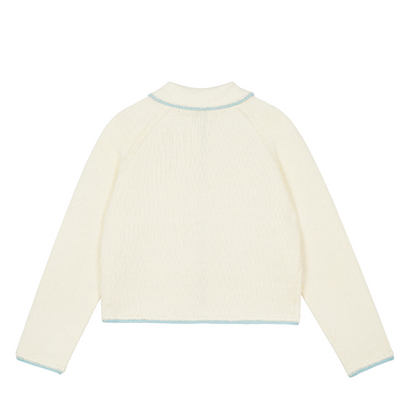 北欧風コントラストエッジカーディガン《Z00826》　