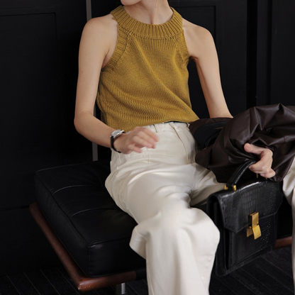 【3color】ノースリーブホルターネック Z00141