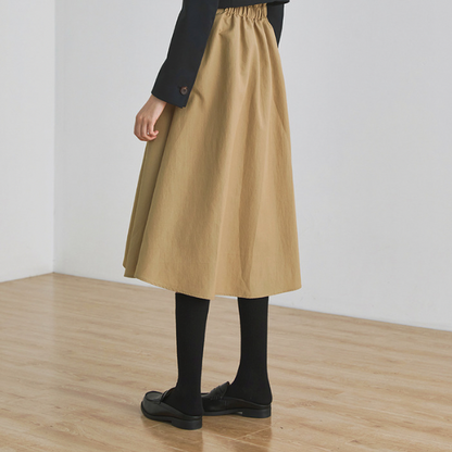 【2color】アシンメトリーベルテッドスカート X-122