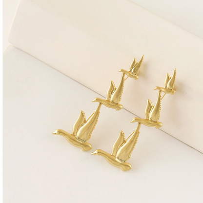 渡り鳥ブローチ X-168