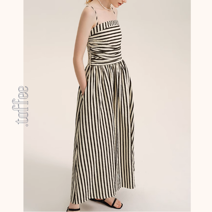 【2pattsrn】ウエストマークAラインマキシワンピース《Z00960》