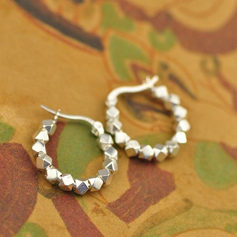 シルバー粒粒ピアス