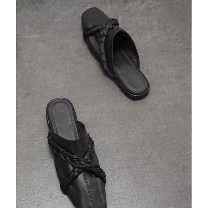 クロスバンドフラットミュール X-018