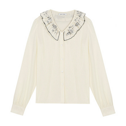 ドールカラーフレンチレースブラウス Z00029