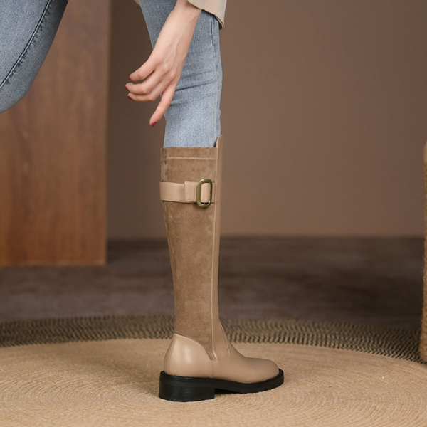 【3color】コンビネーションジョッキーブーツ X-374