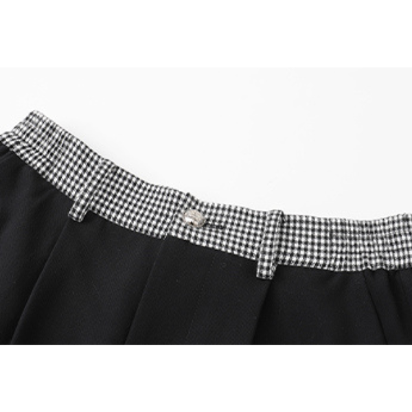 チェック切り替えセンタープレスパンツ X-415