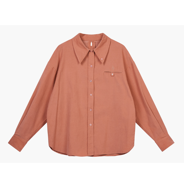 バックデザインローズピンクシャツ Z00067