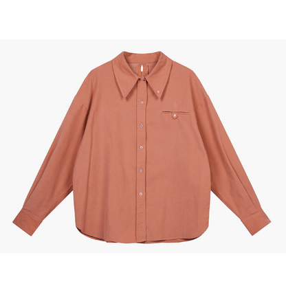 バックデザインローズピンクシャツ Z00067