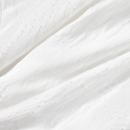 リボン装飾付きアシンメントリーペプラムトップ《Z00975》