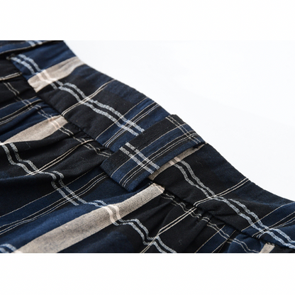 Aラインチェックスカート X-365